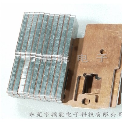 钎焊型铜铝过渡复合排 单面铜铝复合片福能非标定制