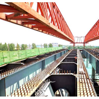 河北衡水钢结构桥梁安装钢箱梁施工进度