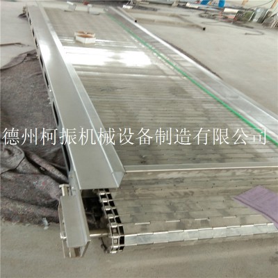 批量制造冷库用输送设备 不锈钢链板输送机