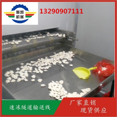 饺子汤圆包子平板速冻隧道生产线设备