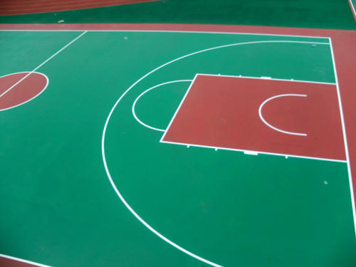 蚌埠室外篮球场塑胶地面施工