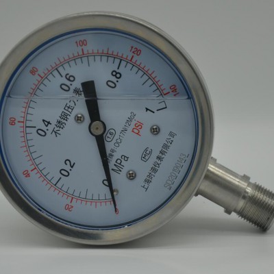 供应YXC-103B-F 耐蚀磁助电接点压力表 