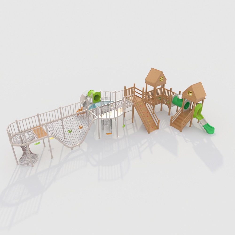 幼儿园户外大型实木制游乐玩具设备体能拓展组合