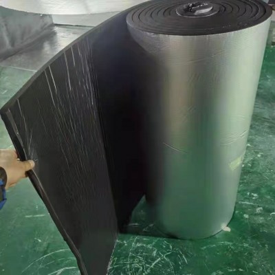 徐州管道防潮保温3公分橡塑板压花铝铝箔复合橡塑
