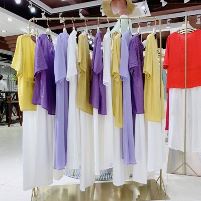 阅位中国风丝麻系列夏女装品牌折扣 知案风衣视频看货
