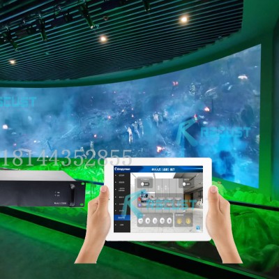 展厅中控服务器搭配Pad智能管理多媒体设备