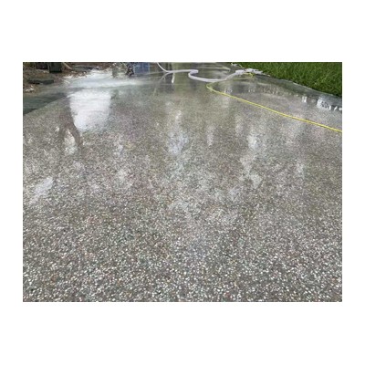 上海砾石聚合物混凝土彩色道路优点
