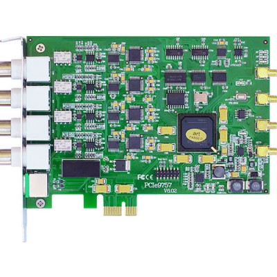 PCIe9757 4路AD同步每路800K模拟信号采集卡
