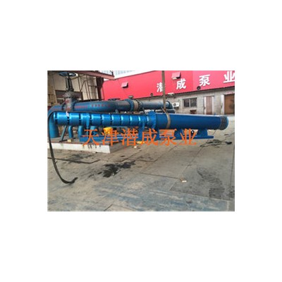 天津高山河流取水用斜卧式安装深井泵带拖架、安装方便