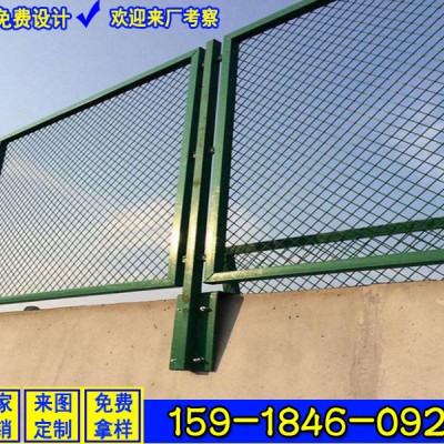 生产带框的铁丝网围栏 包塑公路防护网 珠海绿色铁路隔离栅