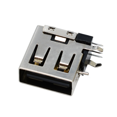 热卖USB连接器 AF 母座10.0短体侧插90度插板直边
