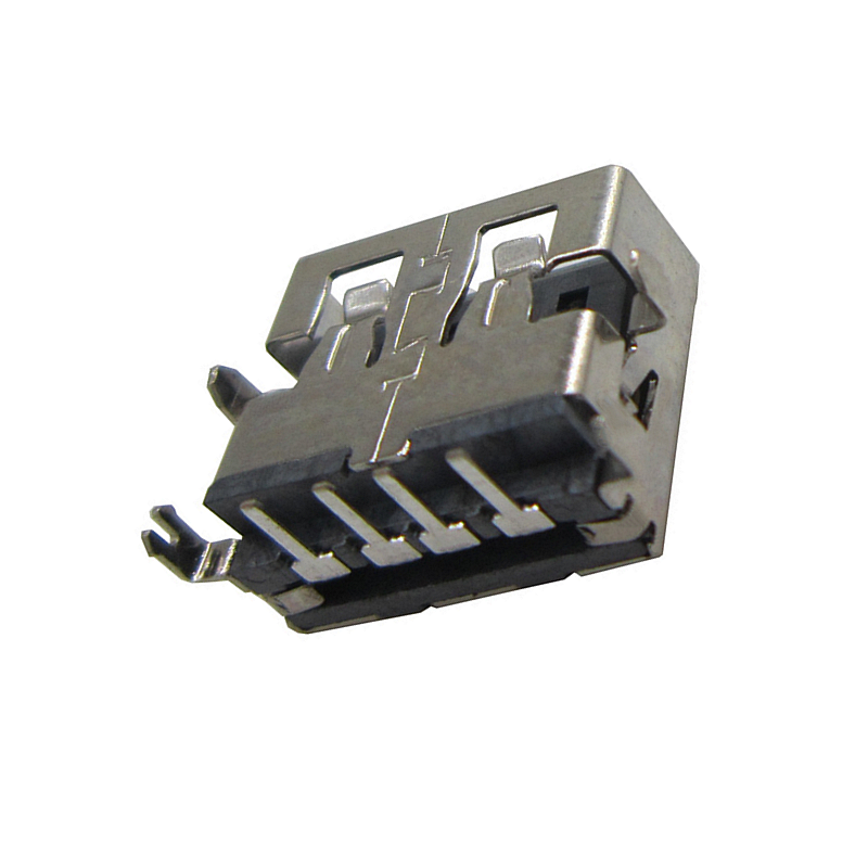 11.0短体沉板SMT1.9 LCP耐温白胶芯 沉板USB