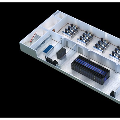 淮安3D机房可视化效果图制作|报告厅会议室效果图设计