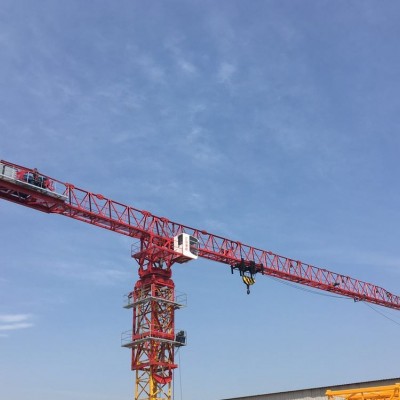 襄阳谷城县QTZ80塔机臂长60米塔吊满足污水处理厂扩建工程