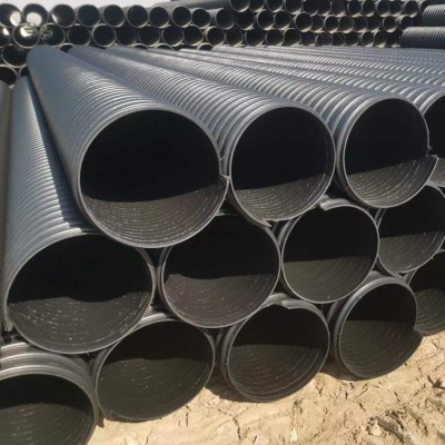 供应HDPE大口径波纹管 400/500排污管 塑钢缠绕管