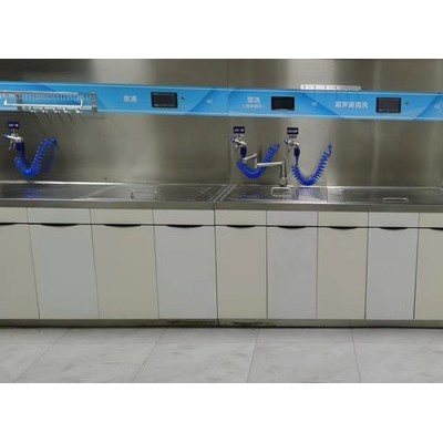 不锈钢材质胃肠镜清洗中心多功能清洗工作站